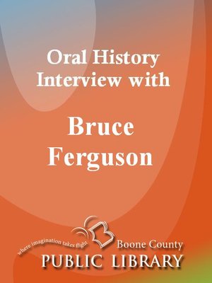 cover image of Oral History Interview with Bruce Ferguson